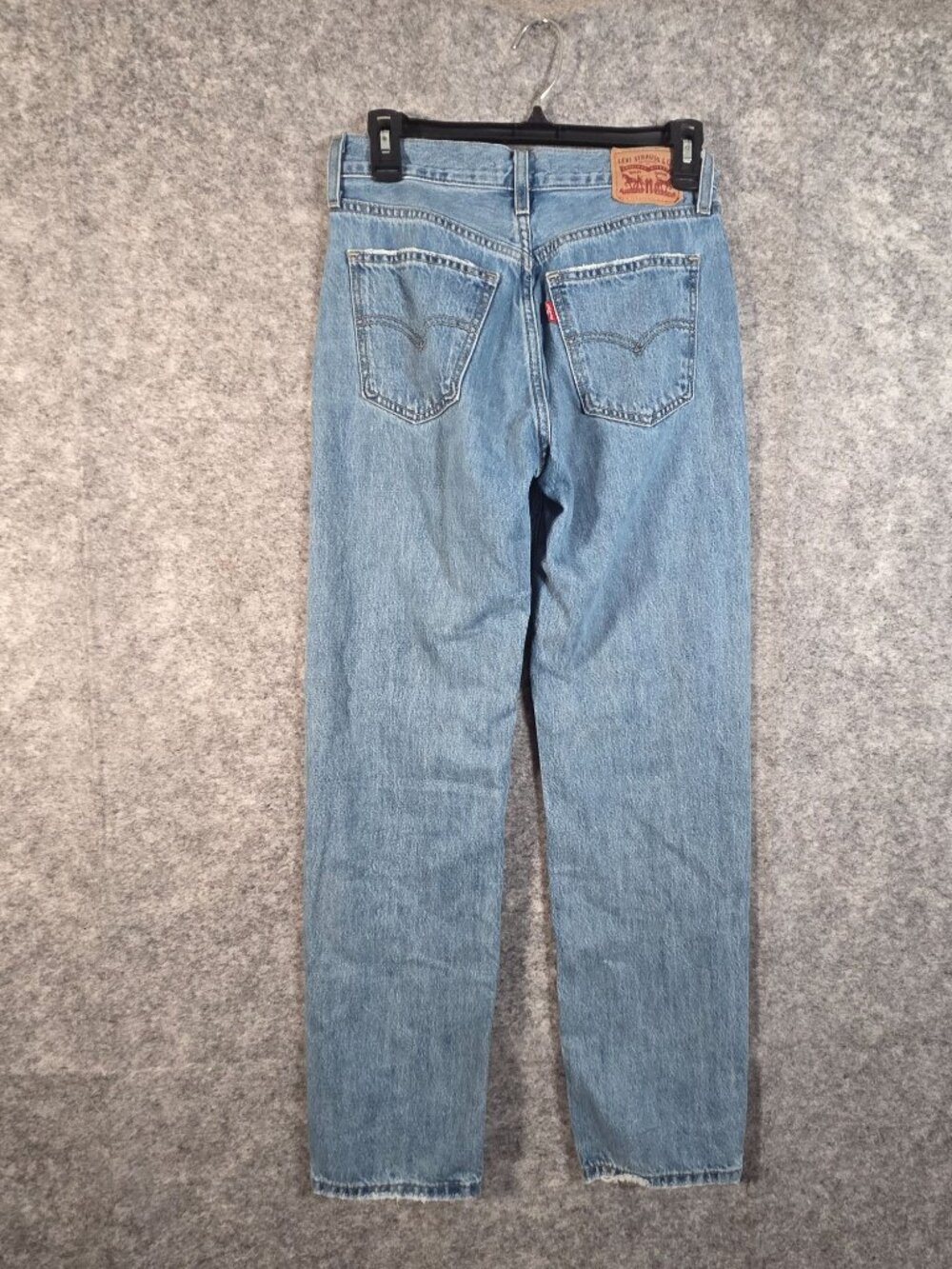 Levi’s Low Pro Straight Jeans Light Wash ’90s Vintage Y2K Casual Denim Size 25 - Picture 7 of 11